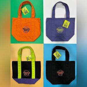 Trader Joe’s “Trick-or-Treat” Canvas Mini Tote Bag
Set of 4 Brand New